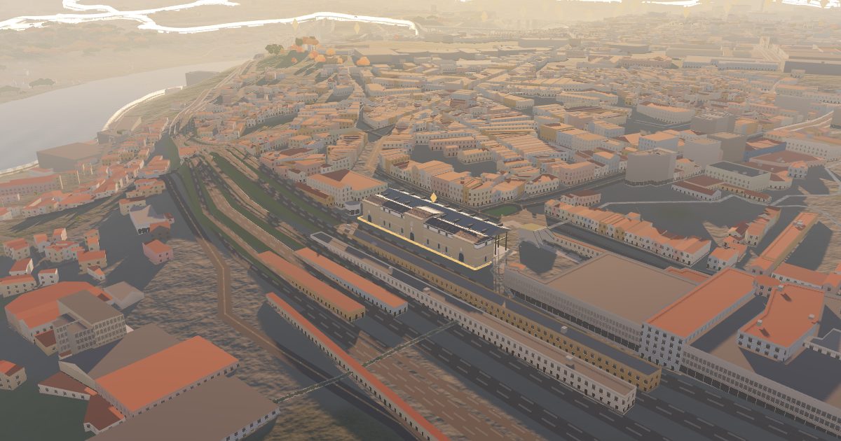 Campanhã Railway Station: 3D view