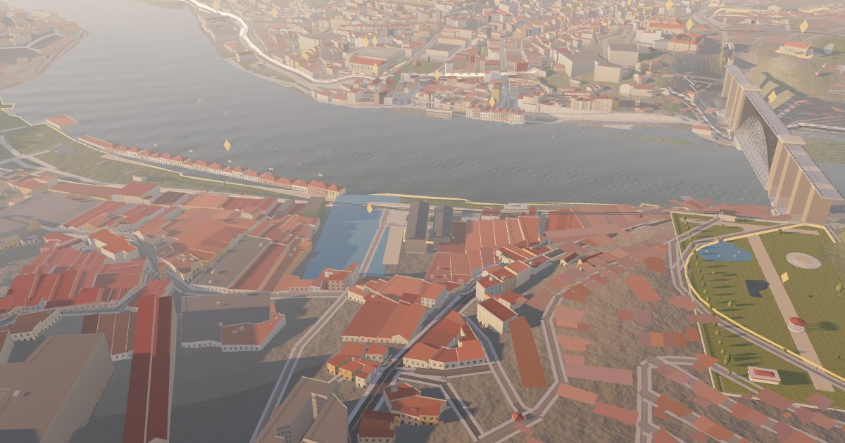 Port Wine Cellars of Gaia: 3D view