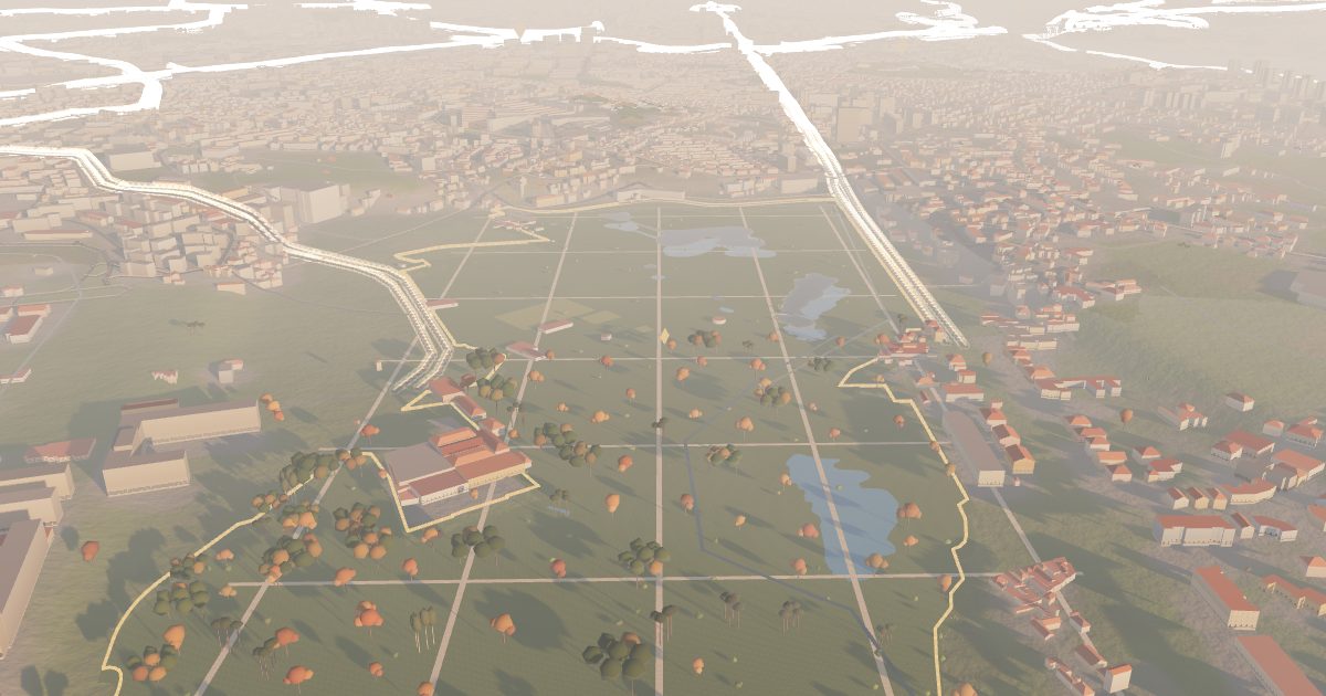 Porto City Park: 3D view