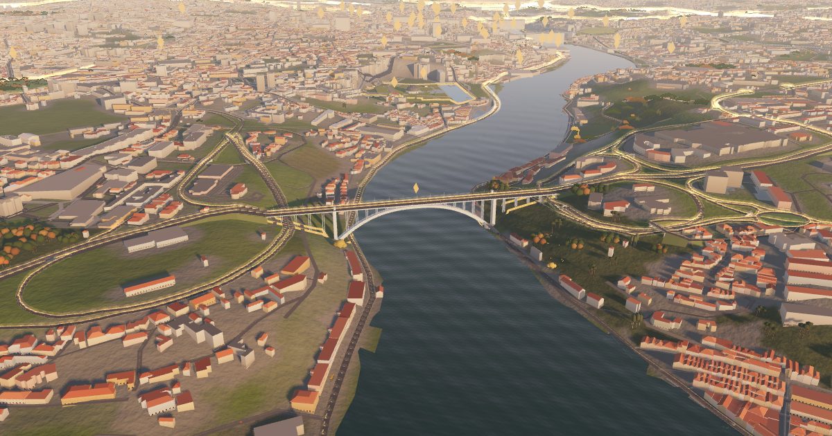 Arrábida Bridge: 3D view