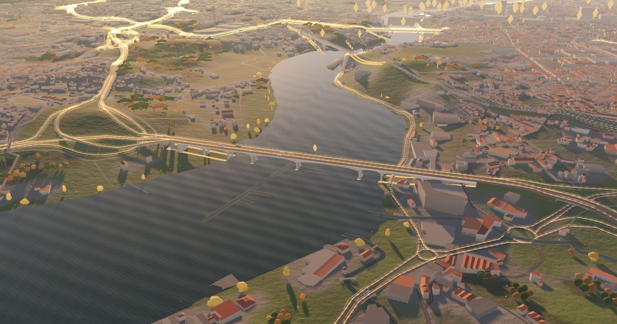Freixo Bridge: 3D view