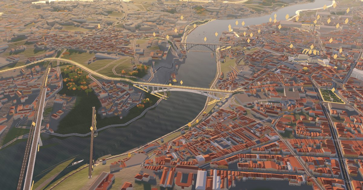 Infante Dom Henrique Bridge: 3D view