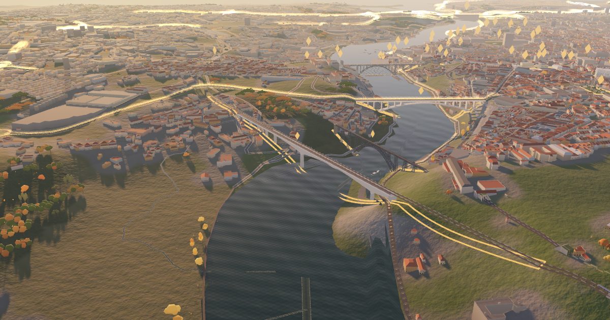 São João Bridge: 3D view