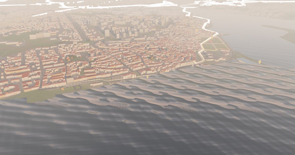 Praia dos Ingleses: 3D view