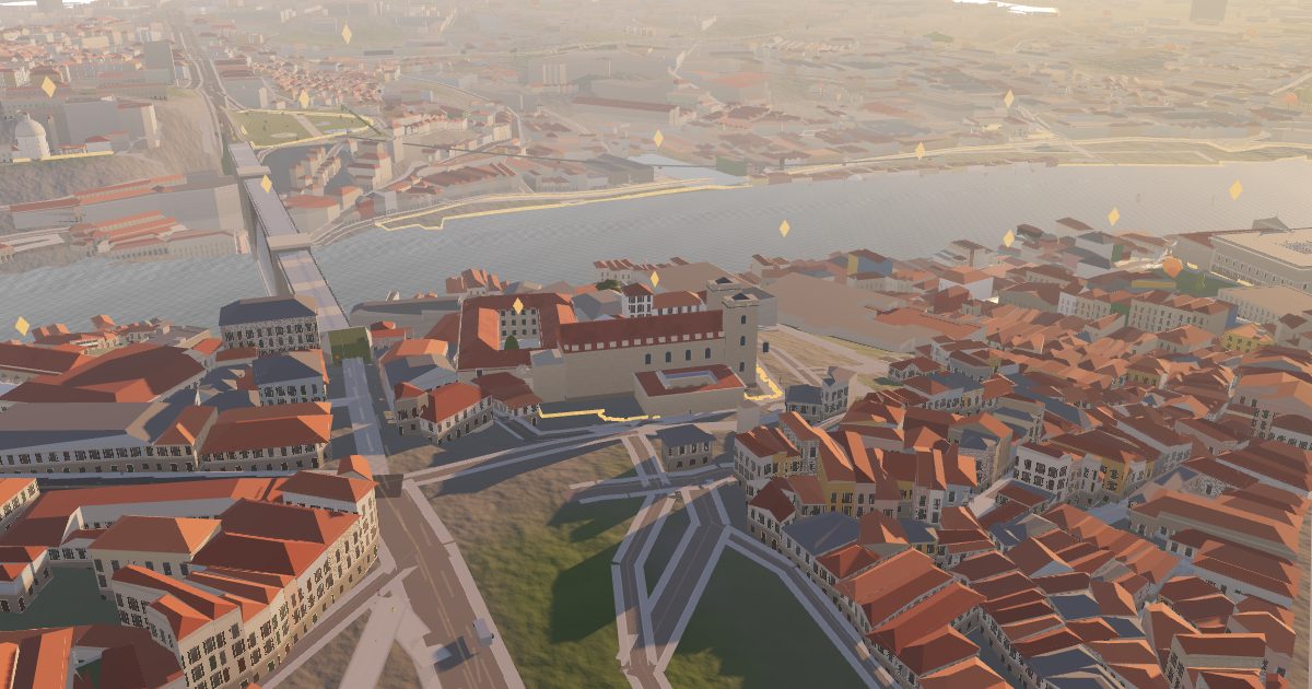Porto Cathedral (Sé): 3D view