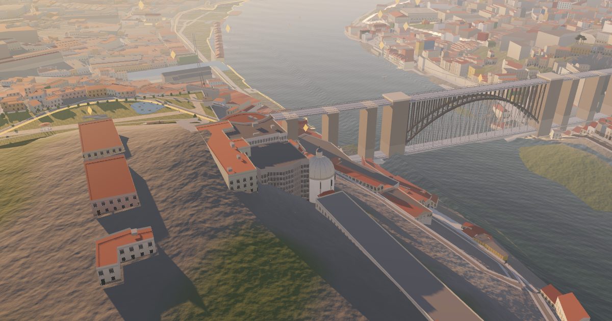Monastery of Serra do Pilar: 3D view